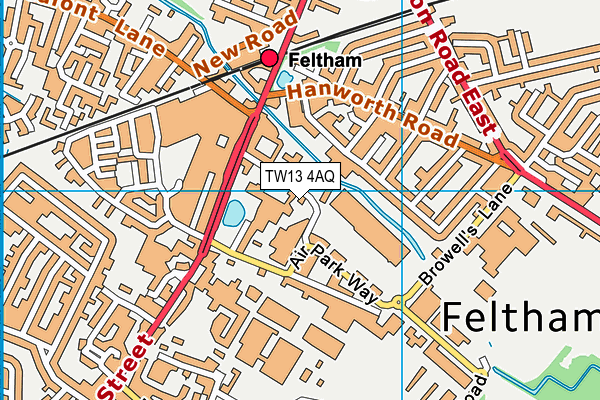 TW13 4AQ map - OS VectorMap District (Ordnance Survey) TW13 4AQ map - OS VectorMap District (Ordnance Survey)