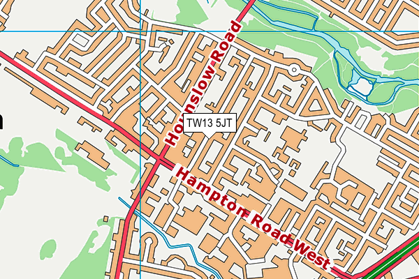TW13 5JT map - OS VectorMap District (Ordnance Survey) TW13 5JT map - OS VectorMap District (Ordnance Survey)