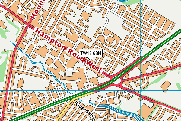 TW13 6BN map - OS VectorMap District (Ordnance Survey) TW13 6BN map - OS VectorMap District (Ordnance Survey)