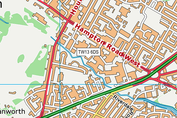 TW13 6DS map - OS VectorMap District (Ordnance Survey) TW13 6DS map - OS VectorMap District (Ordnance Survey)