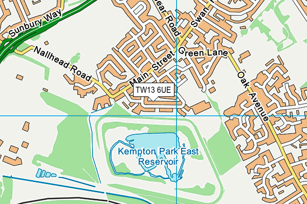 TW13 6UE map - OS VectorMap District (Ordnance Survey) TW13 6UE map - OS VectorMap District (Ordnance Survey)