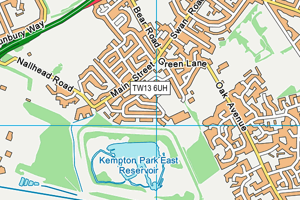 TW13 6UH map - OS VectorMap District (Ordnance Survey)