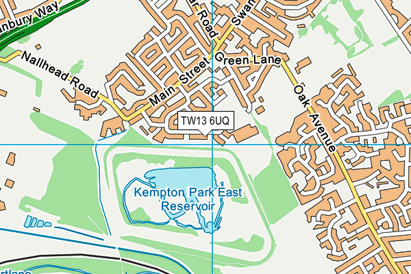 TW13 6UQ map - OS VectorMap District (Ordnance Survey)