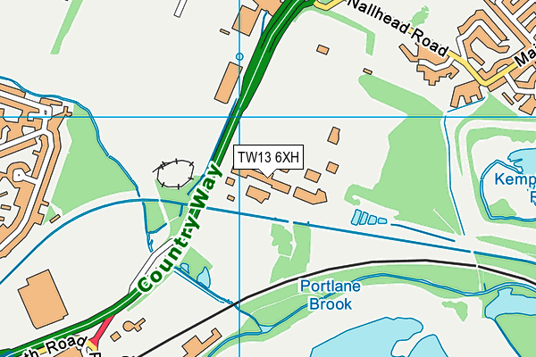 TW13 6XH map - OS VectorMap District (Ordnance Survey) TW13 6XH map - OS VectorMap District (Ordnance Survey)