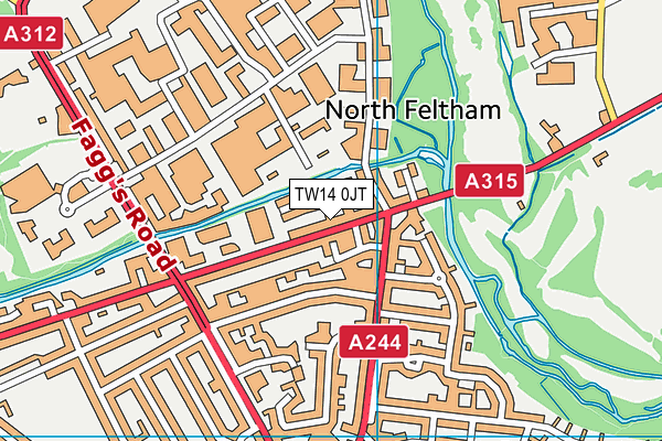 TW14 0JT maps, stats, and open data