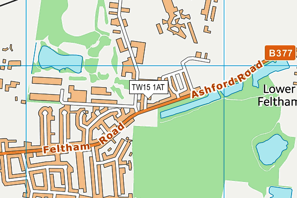 TW15 1AT map - OS VectorMap District (Ordnance Survey) TW15 1AT map - OS VectorMap District (Ordnance Survey)