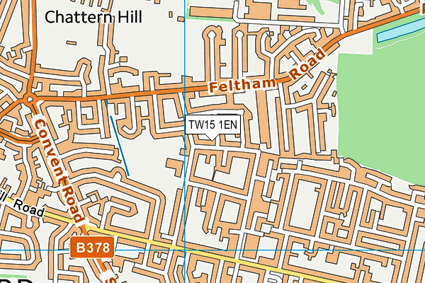 TW15 1EN map - OS VectorMap District (Ordnance Survey) TW15 1EN map - OS VectorMap District (Ordnance Survey)