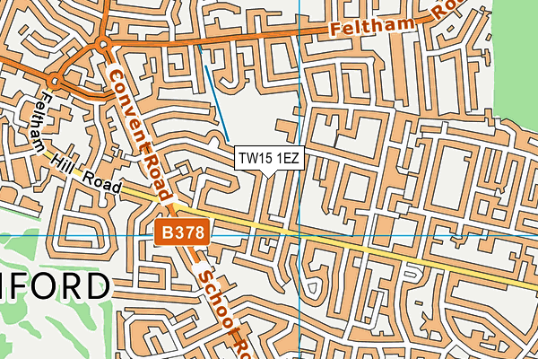 TW15 1EZ map - OS VectorMap District (Ordnance Survey) TW15 1EZ map - OS VectorMap District (Ordnance Survey)