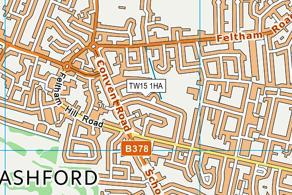 TW15 1HA map - OS VectorMap District (Ordnance Survey) TW15 1HA map - OS VectorMap District (Ordnance Survey)