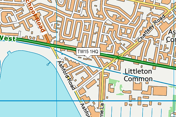 TW15 1HQ map - OS VectorMap District (Ordnance Survey)