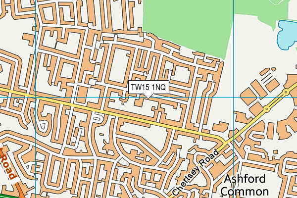 TW15 1NQ map - OS VectorMap District (Ordnance Survey) TW15 1NQ map - OS VectorMap District (Ordnance Survey)