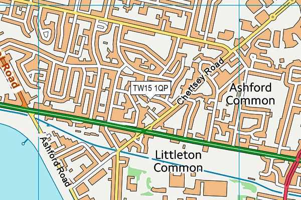 TW15 1QP map - OS VectorMap District (Ordnance Survey)