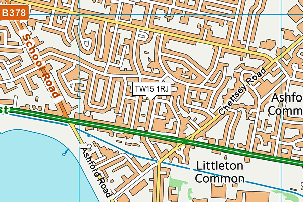 TW15 1RJ map - OS VectorMap District (Ordnance Survey)