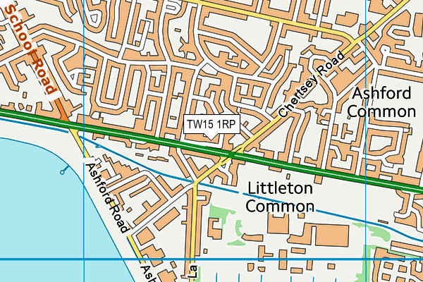 TW15 1RP map - OS VectorMap District (Ordnance Survey) TW15 1RP map - OS VectorMap District (Ordnance Survey)
