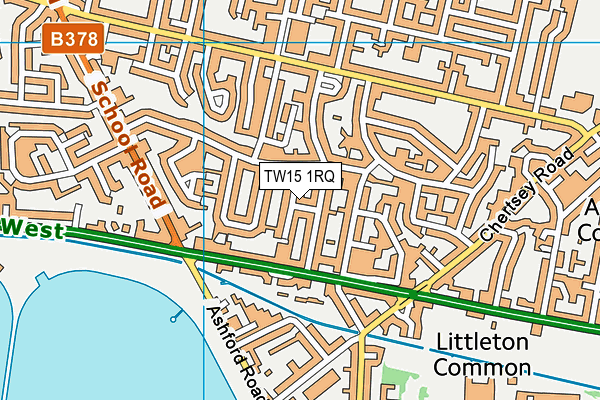 TW15 1RQ map - OS VectorMap District (Ordnance Survey)
