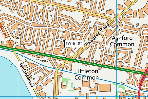 TW15 1ST map - OS VectorMap District (Ordnance Survey) TW15 1ST map - OS VectorMap District (Ordnance Survey)