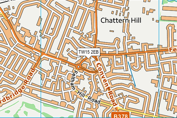 TW15 2EB map - OS VectorMap District (Ordnance Survey) TW15 2EB map - OS VectorMap District (Ordnance Survey)
