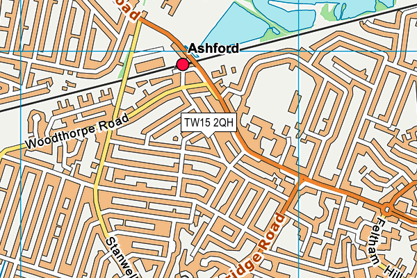 TW15 2QH map - OS VectorMap District (Ordnance Survey) TW15 2QH map - OS VectorMap District (Ordnance Survey)