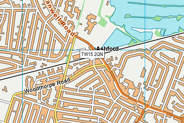 TW15 2QN map - OS VectorMap District (Ordnance Survey) TW15 2QN map - OS VectorMap District (Ordnance Survey)
