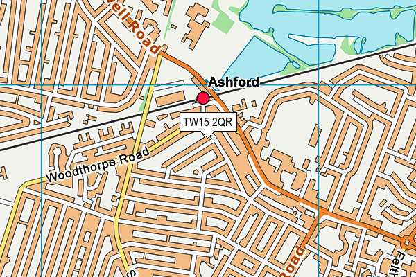 TW15 2QR map - OS VectorMap District (Ordnance Survey)