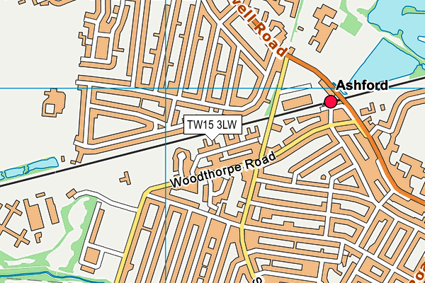 TW15 3LW map - OS VectorMap District (Ordnance Survey) TW15 3LW map - OS VectorMap District (Ordnance Survey)