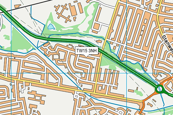 TW15 3NH map - OS VectorMap District (Ordnance Survey) TW15 3NH map - OS VectorMap District (Ordnance Survey)