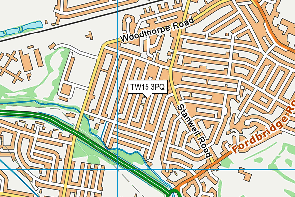 TW15 3PQ map - OS VectorMap District (Ordnance Survey) TW15 3PQ map - OS VectorMap District (Ordnance Survey)