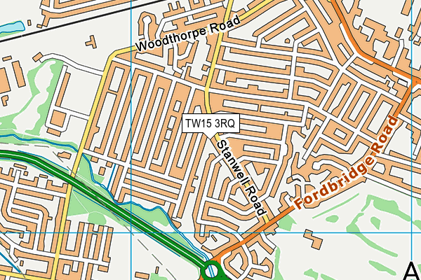 TW15 3RQ map - OS VectorMap District (Ordnance Survey) TW15 3RQ map - OS VectorMap District (Ordnance Survey)