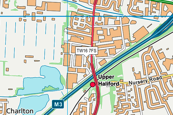 TW16 7FS map - OS VectorMap District (Ordnance Survey) TW16 7FS map - OS VectorMap District (Ordnance Survey)