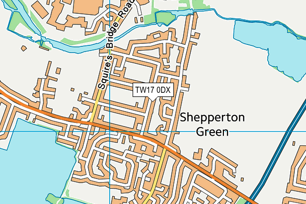 TW17 0DX map - OS VectorMap District (Ordnance Survey) TW17 0DX map - OS VectorMap District (Ordnance Survey)