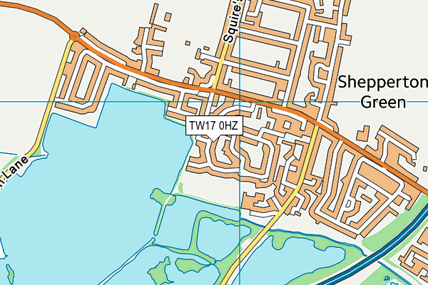 TW17 0HZ map - OS VectorMap District (Ordnance Survey) TW17 0HZ map - OS VectorMap District (Ordnance Survey)