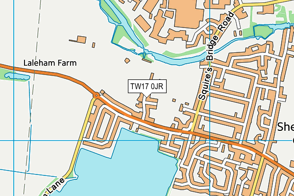 TW17 0JR map - OS VectorMap District (Ordnance Survey) TW17 0JR map - OS VectorMap District (Ordnance Survey)