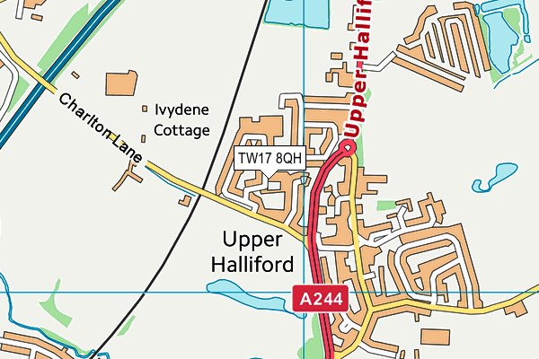 TW17 8QH map - OS VectorMap District (Ordnance Survey) TW17 8QH map - OS VectorMap District (Ordnance Survey)
