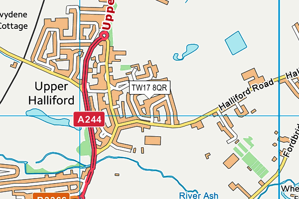 TW17 8QR map - OS VectorMap District (Ordnance Survey) TW17 8QR map - OS VectorMap District (Ordnance Survey)