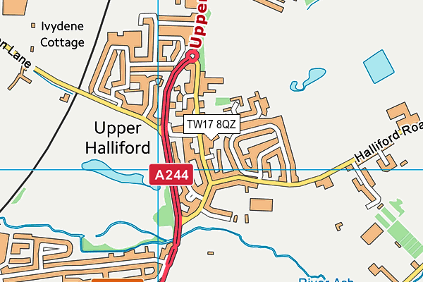 TW17 8QZ map - OS VectorMap District (Ordnance Survey) TW17 8QZ map - OS VectorMap District (Ordnance Survey)