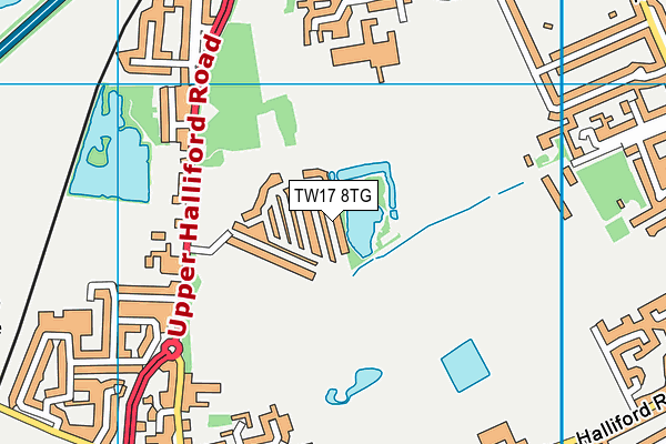 TW17 8TG map - OS VectorMap District (Ordnance Survey) TW17 8TG map - OS VectorMap District (Ordnance Survey)