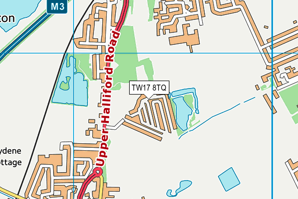 TW17 8TQ map - OS VectorMap District (Ordnance Survey) TW17 8TQ map - OS VectorMap District (Ordnance Survey)