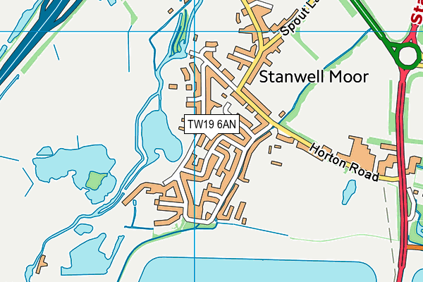 TW19 6AN map - OS VectorMap District (Ordnance Survey) TW19 6AN map - OS VectorMap District (Ordnance Survey)