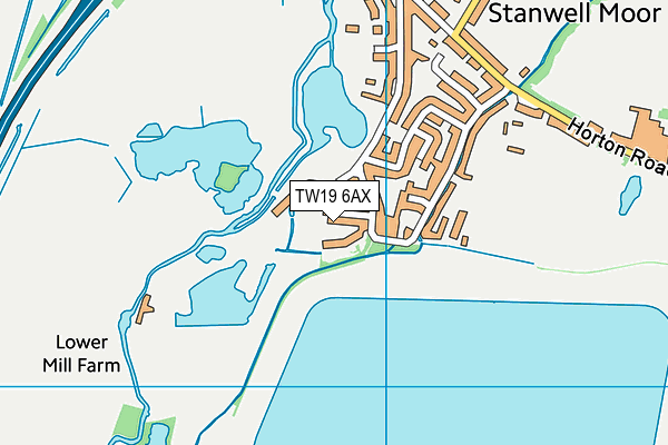 TW19 6AX map - OS VectorMap District (Ordnance Survey) TW19 6AX map - OS VectorMap District (Ordnance Survey)