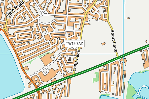 TW19 7AZ map - OS VectorMap District (Ordnance Survey) TW19 7AZ map - OS VectorMap District (Ordnance Survey)