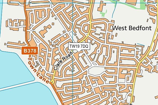 TW19 7DQ map - OS VectorMap District (Ordnance Survey) TW19 7DQ map - OS VectorMap District (Ordnance Survey)