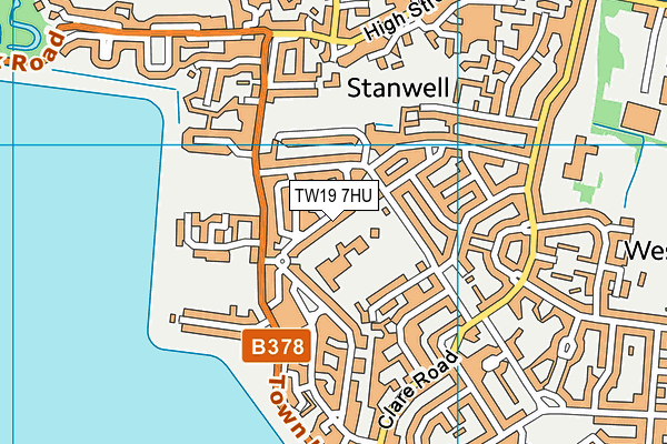 TW19 7HU map - OS VectorMap District (Ordnance Survey) TW19 7HU map - OS VectorMap District (Ordnance Survey)