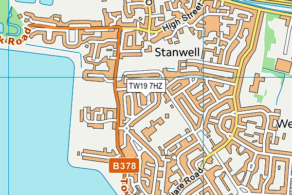 TW19 7HZ map - OS VectorMap District (Ordnance Survey) TW19 7HZ map - OS VectorMap District (Ordnance Survey)