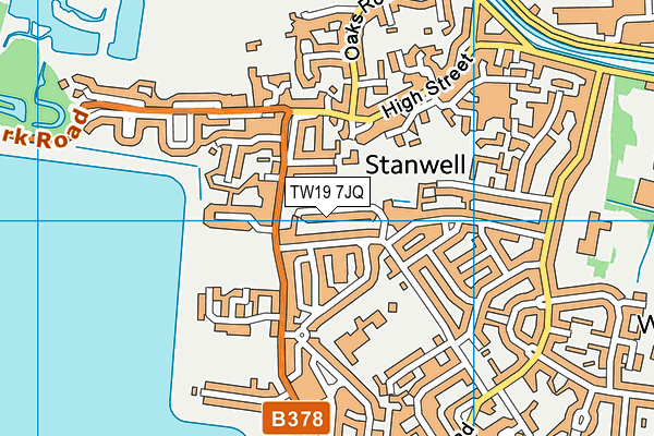 TW19 7JQ map - OS VectorMap District (Ordnance Survey) TW19 7JQ map - OS VectorMap District (Ordnance Survey)