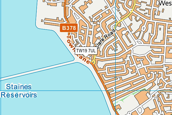 TW19 7UL map - OS VectorMap District (Ordnance Survey) TW19 7UL map - OS VectorMap District (Ordnance Survey)