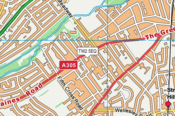 TW2 5EQ map - OS VectorMap District (Ordnance Survey) TW2 5EQ map - OS VectorMap District (Ordnance Survey)