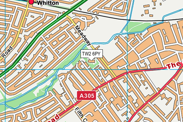 TW2 6PY map - OS VectorMap District (Ordnance Survey) TW2 6PY map - OS VectorMap District (Ordnance Survey)