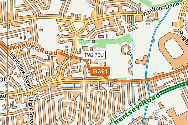 TW2 7DU map - OS VectorMap District (Ordnance Survey) TW2 7DU map - OS VectorMap District (Ordnance Survey)