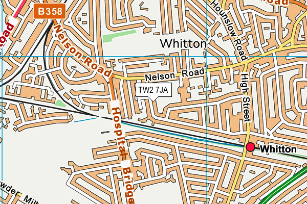 TW2 7JA map - OS VectorMap District (Ordnance Survey) TW2 7JA map - OS VectorMap District (Ordnance Survey)