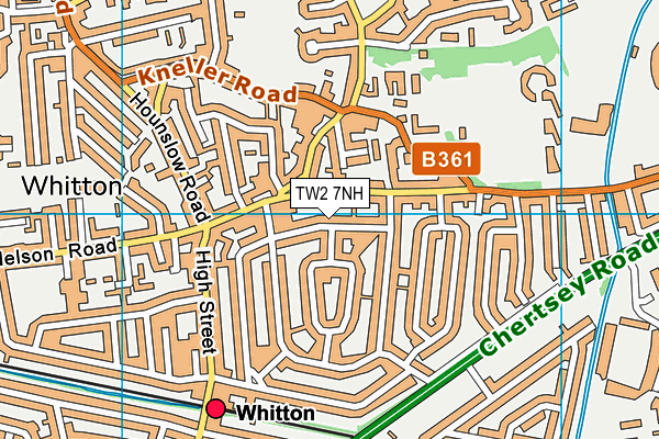 TW2 7NH map - OS VectorMap District (Ordnance Survey) TW2 7NH map - OS VectorMap District (Ordnance Survey)